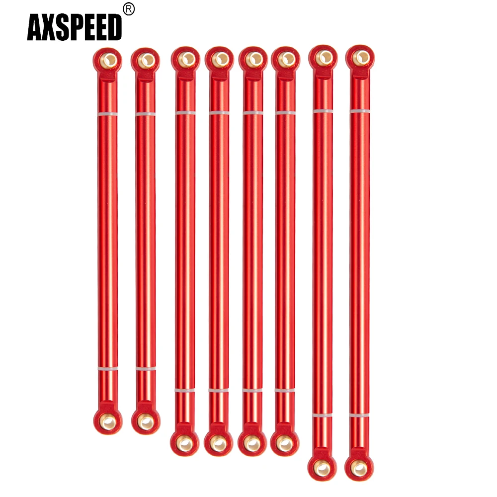 AXSPEED 8PCS Aluminum Alloy Chassis RC Link Rod Linkage Set 313mm Wheelbase for Axial SCX10 1/10 RC Crawler Car Parts
AXSPEED 8PCS Aluminum Alloy Chassis RC Link Rod Linkage Set 313mm Wheelbase for Axial SCX10 1/10 RC Crawler Car Parts