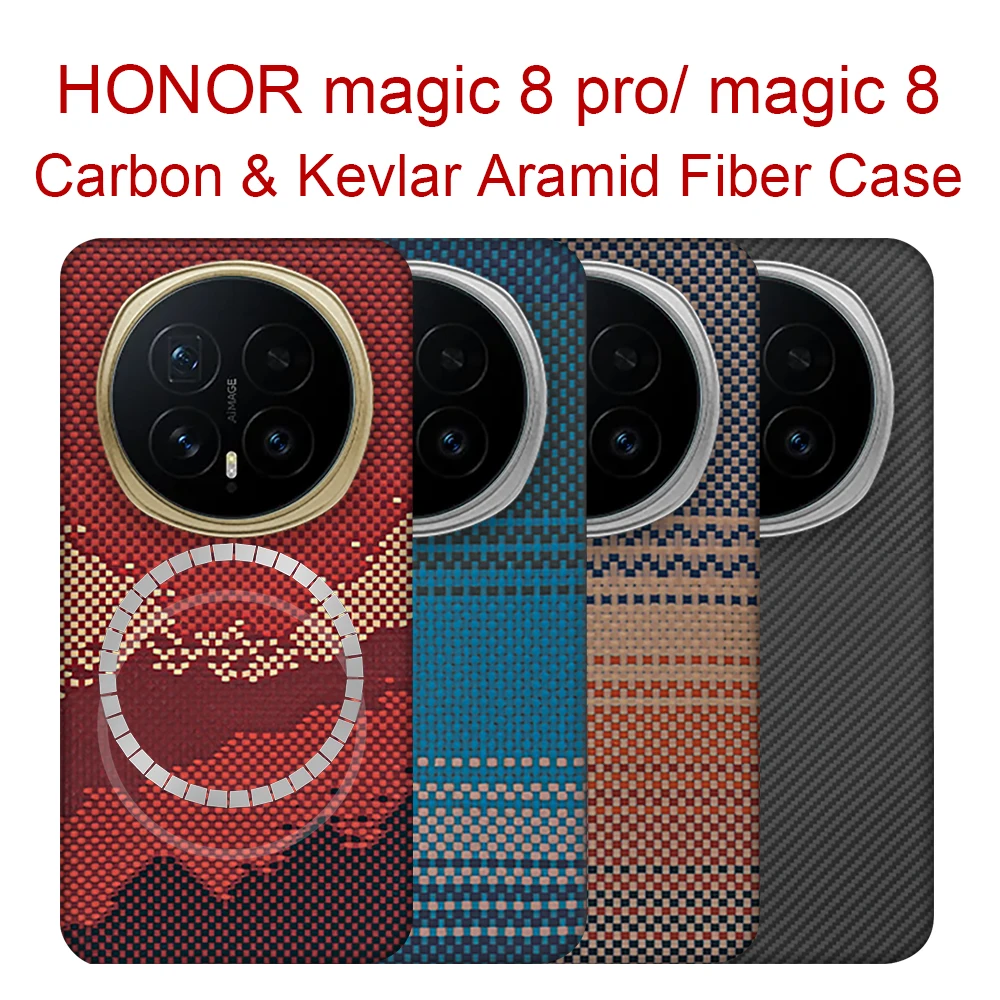 DIXSG for honor magic 8 Pro case Magnetic aramid fiber Carbon Ultra Thin Slim Light slim 2026 Protective cover Shockproof 600d
DIXSG for honor magic 8 Pro case Magnetic aramid fiber Carbon Ultra Thin Slim Light slim 2026 Protective cover Shockproof 600d