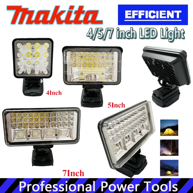 Портативный светодиодный прожектор Makita, беспроводной, 4/5/7 дюймов, для работы на улице, рыбалки, ручной, аварийный, рабочий фонарь
Портативный светодиодный прожектор Makita, беспроводной, 4/5/7 дюймов, для работы на улице, рыбалки, ручной, аварийный, рабочий фонарь