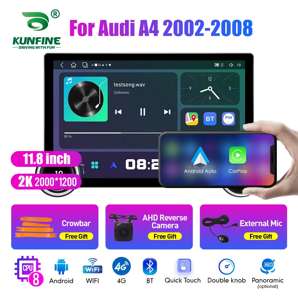 11.8 Inch 2K Double Knobs 2 Din Car Radio For Honda A4 2002-2008 Car Radio DVD Multimedia Video Player Android Auto Carplay
11.8 Inch 2K Double Knobs 2 Din Car Radio For Honda A4 2002-2008 Car Radio DVD Multimedia Video Player Android Auto Carplay