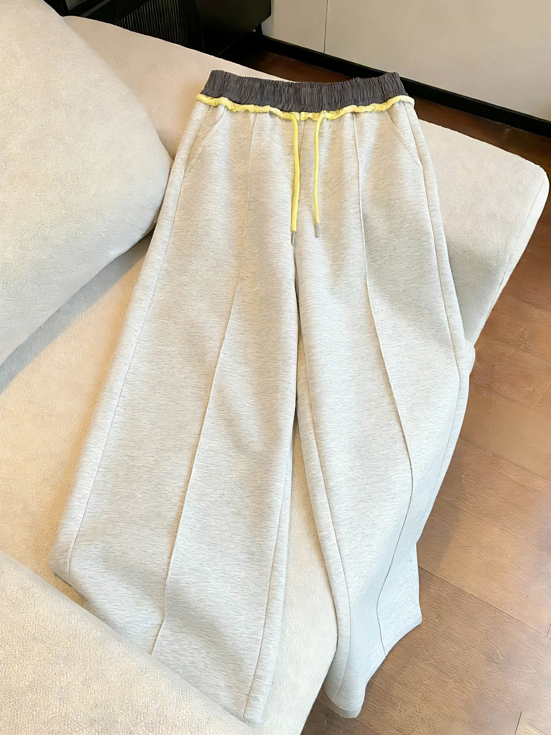 Korean Sle Splice Color Blo Elastic Waist Dstring Straight Leg Casual Pants Women Spring Autumn Loose Drapey Slimming ...
Korean Sle Splice Color Blo Elastic Waist Dstring Straight Leg Casual Pants Women Spring Autumn Loose Drapey Slimming ...