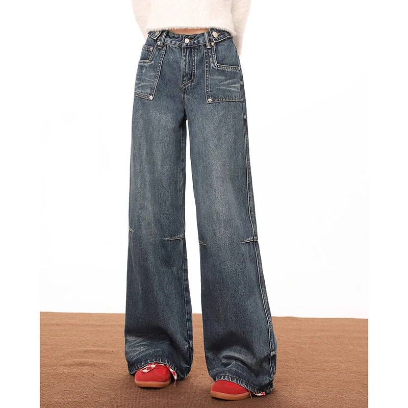 WCFCX STUDIO Harajuku Baggy Femme Jeans Y2K High Waist Streetwear 90S Baggy Trousers Women Pants Straight Wide Leg Pants
WCFCX STUDIO Harajuku Baggy Femme Jeans Y2K High Waist Streetwear 90S Baggy Trousers Women Pants Straight Wide Leg Pants