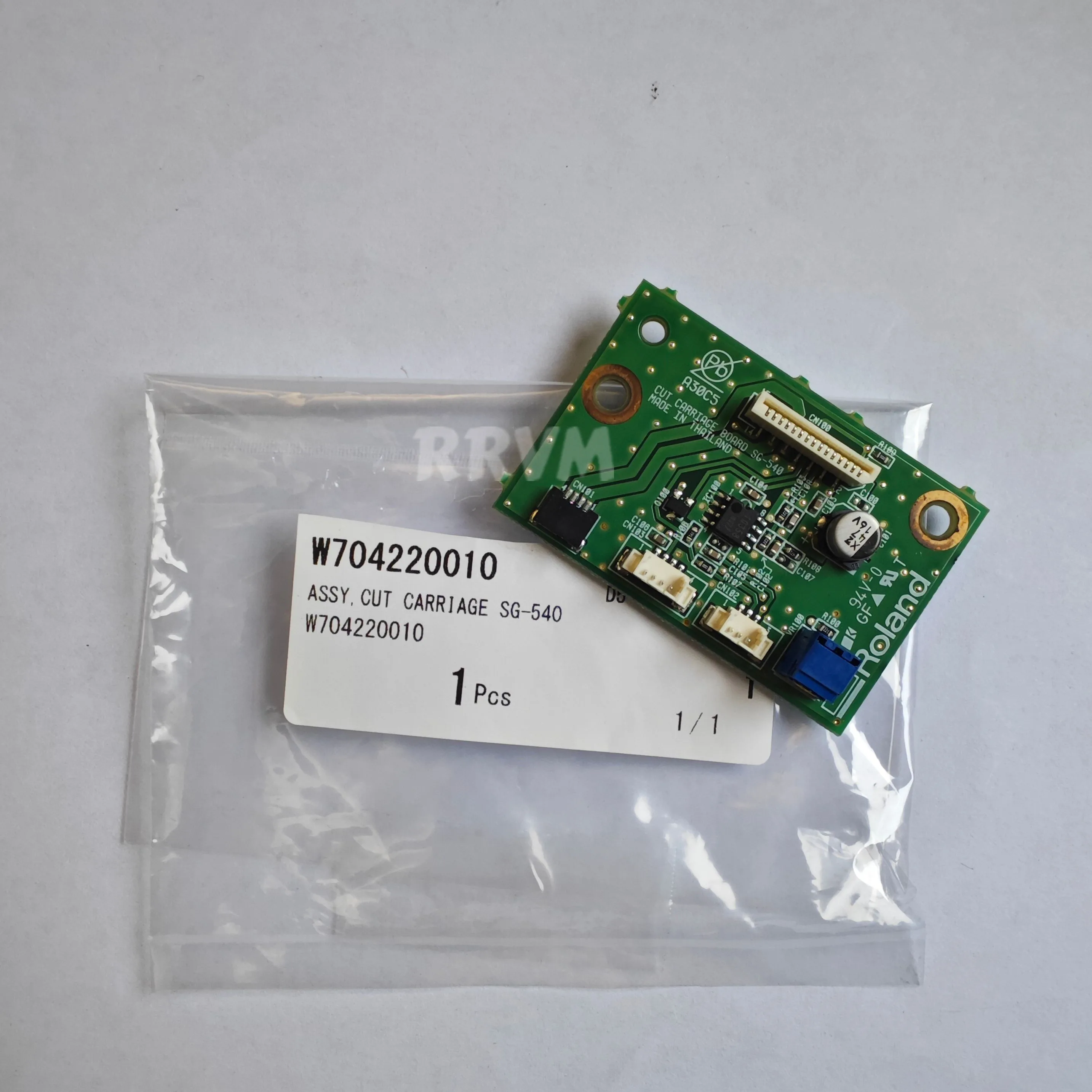 1PC New Original Roland SG-300 SG-540 ASSY,CUT CARRIAGE Board SG-540 --W704220010
1PC New Original Roland SG-300 SG-540 ASSY,CUT CARRIAGE Board SG-540 --W704220010