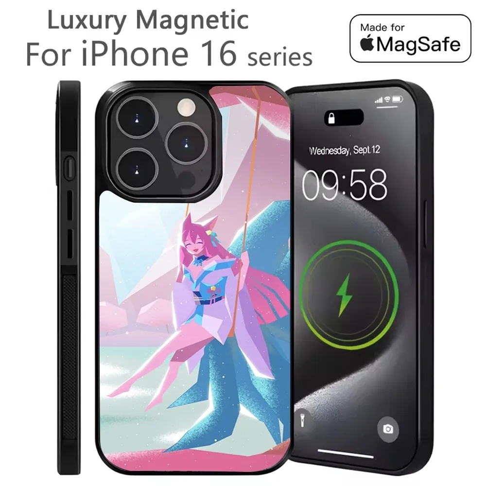 Ahri Game L-Lols Phone Case For iPhone 16,15,14,13,12,11,Plus,Pro,Max Mini Magsafe Magnetic Wireless Charging
Ahri Game L-Lols Phone Case For iPhone 16,15,14,13,12,11,Plus,Pro,Max Mini Magsafe Magnetic Wireless Charging