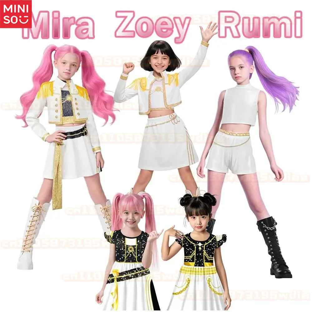 MINISO New Rumi Zoey Mira Cosplay Costume Set Costume Dresses Clothes Outfit 3D Printed Girl Group Stage Halloween Dress Up
MINISO New Rumi Zoey Mira Cosplay Costume Set Costume Dresses Clothes Outfit 3D Printed Girl Group Stage Halloween Dress Up