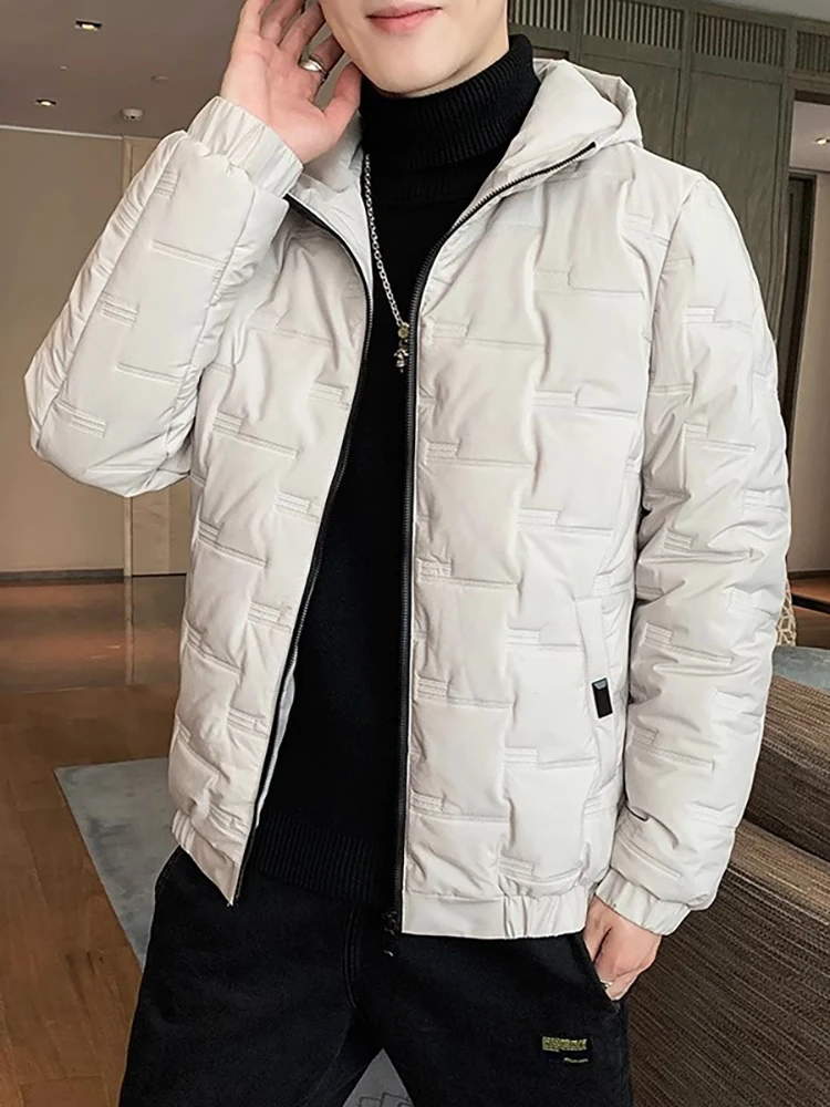 Men's Thiened Warmth down Cotton Jaet Autumn Winter Faionable Korean Sle Cold Resistance Coat Zipper Hooded Long Sve
Men's Thiened Warmth down Cotton Jaet Autumn Winter Faionable Korean Sle Cold Resistance Coat Zipper Hooded Long Sve