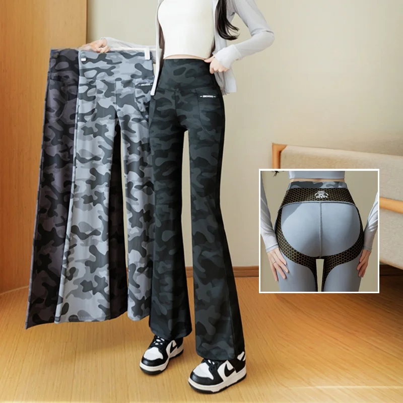 plus Size Camouflage Flared Yoga Pants Women's Spring 2026 New Outwear Tummy Control Slimming Dual Pocket Shark Bell Bottoms
plus Size Camouflage Flared Yoga Pants Women's Spring 2026 New Outwear Tummy Control Slimming Dual Pocket Shark Bell Bottoms