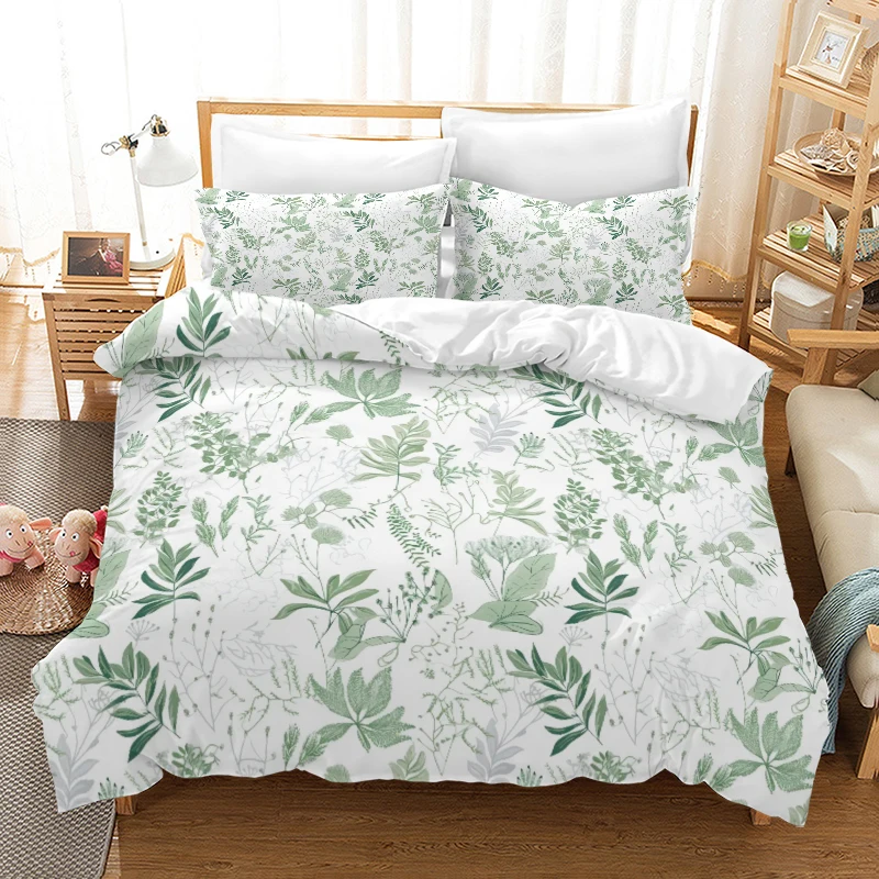 Nice leaves /style - Digital Printed Duvet Set - Polyester - Bedroom Decor -1 bed cover +2 pillowcases (no pillow core)
Nice leaves /style - Digital Printed Duvet Set - Polyester - Bedroom Decor -1 bed cover +2 pillowcases (no pillow core)