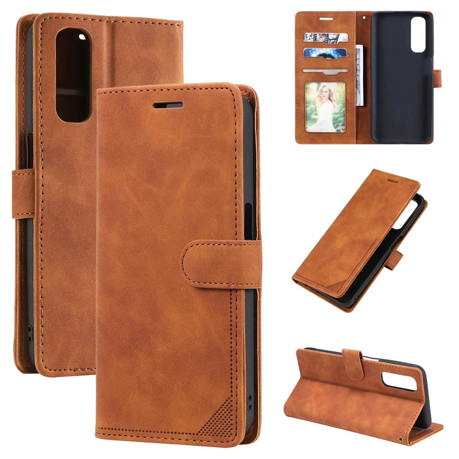 For Realme 7 4G / Narzo20 pro phone case retro business card flip cover protector leather case soft case
For Realme 7 4G / Narzo20 pro phone case retro business card flip cover protector leather case soft case