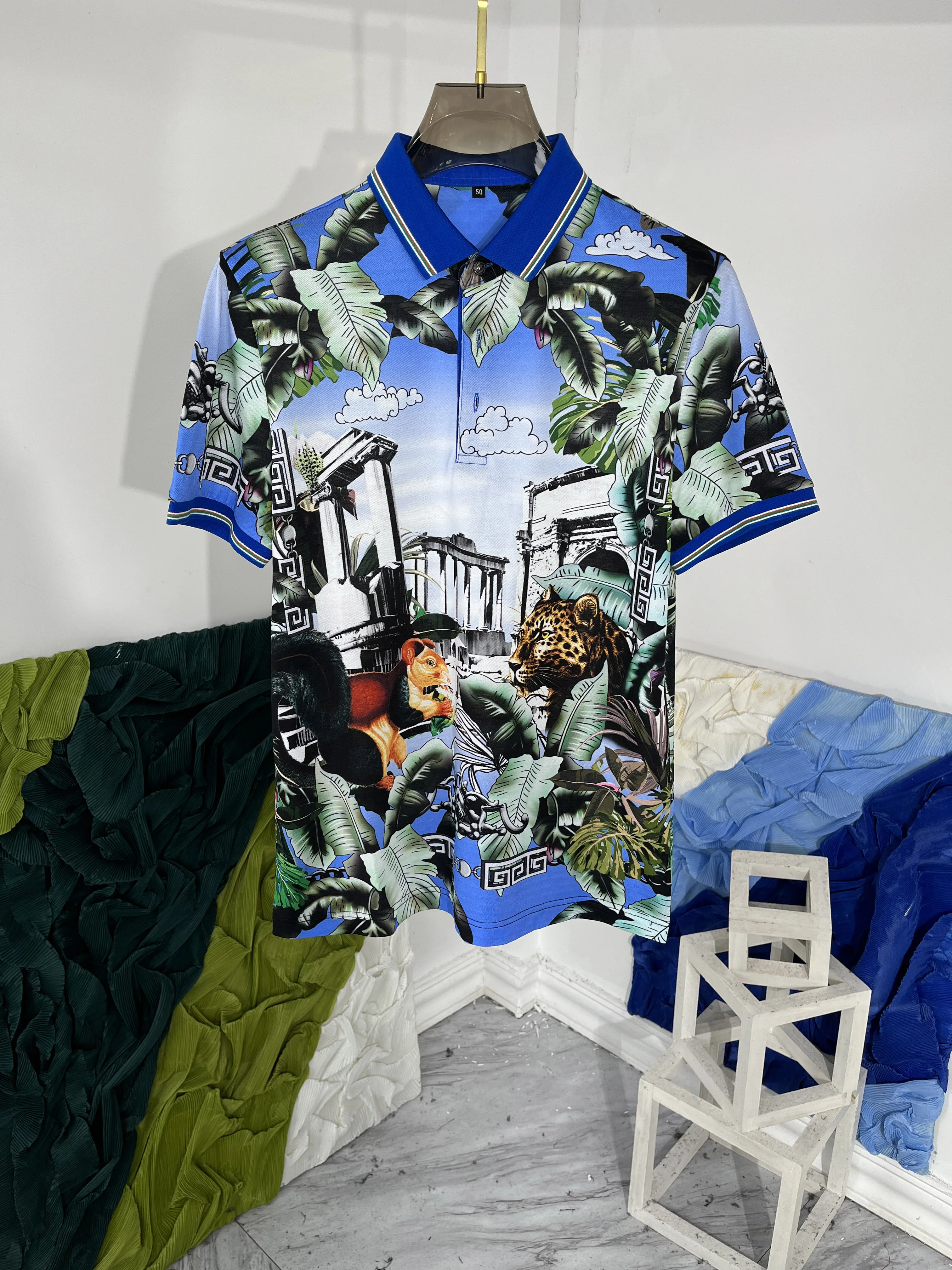 2024 Spring Summer Brand New Designer Fashion Men's High Quality Ainimal Print Polo Shirt C311
2024 Spring Summer Brand New Designer Fashion Men's High Quality Ainimal Print Polo Shirt C311