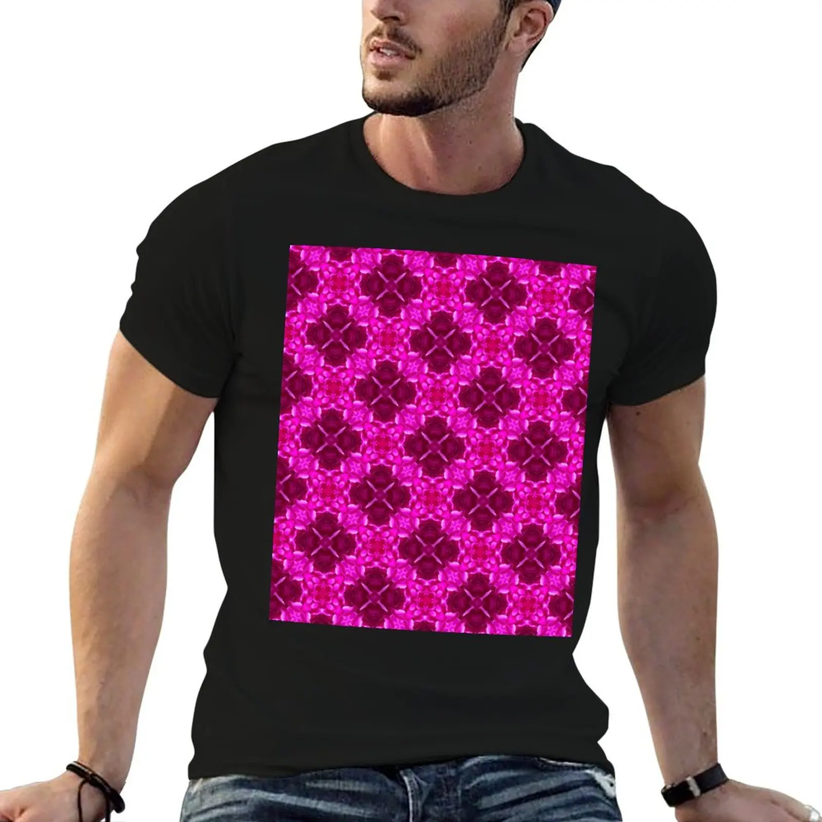 Spring or summer pink flower petal pattern T-Shirt vintage street wear croswit shirt man Men's clothing
Spring or summer pink flower petal pattern T-Shirt vintage street wear croswit shirt man Men's clothing