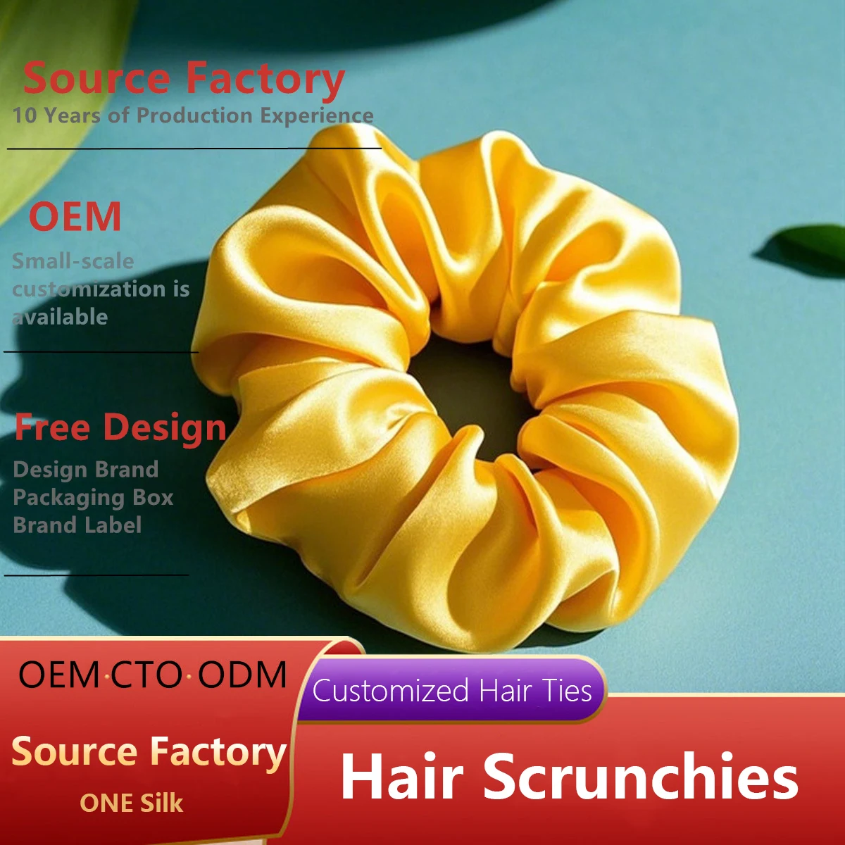 Factory Customized 100% Silk Scrunchies Hair Ties High Quality Women Girls Hairband Hair Accessories Small Scale Wholesale
Factory Customized 100% Silk Scrunchies Hair Ties High Quality Women Girls Hairband Hair Accessories Small Scale Wholesale