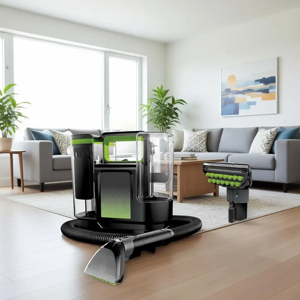 Pet Portable Carpet and Upholstery Deep Cleaner, Car/Auto Detailer, with Self-Cleaning Tough Stain Tool and Pet Hair Removal Too
Pet Portable Carpet and Upholstery Deep Cleaner, Car/Auto Detailer, with Self-Cleaning Tough Stain Tool and Pet Hair Removal Too