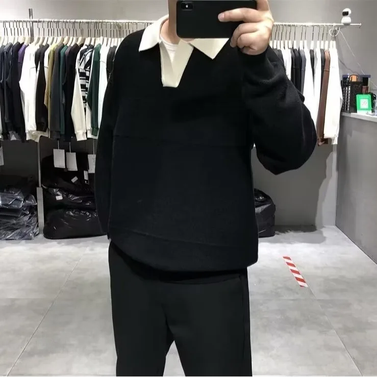 Теплый трикотаж Long Sve Ne Design Мужская база irt Ретро Американский Sle Осень Зима Мода Повседневная Свободная посадка Поли...
Теплый трикотаж Long Sve Ne Design Мужская база irt Ретро Американский Sle Осень Зима Мода Повседневная Свободная посадка Поли...