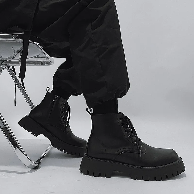 mens casual platform boots black genuine leather shoes cowboy autumn winter boot business office dress chunky ankle botas hombre
mens casual platform boots black genuine leather shoes cowboy autumn winter boot business office dress chunky ankle botas hombre