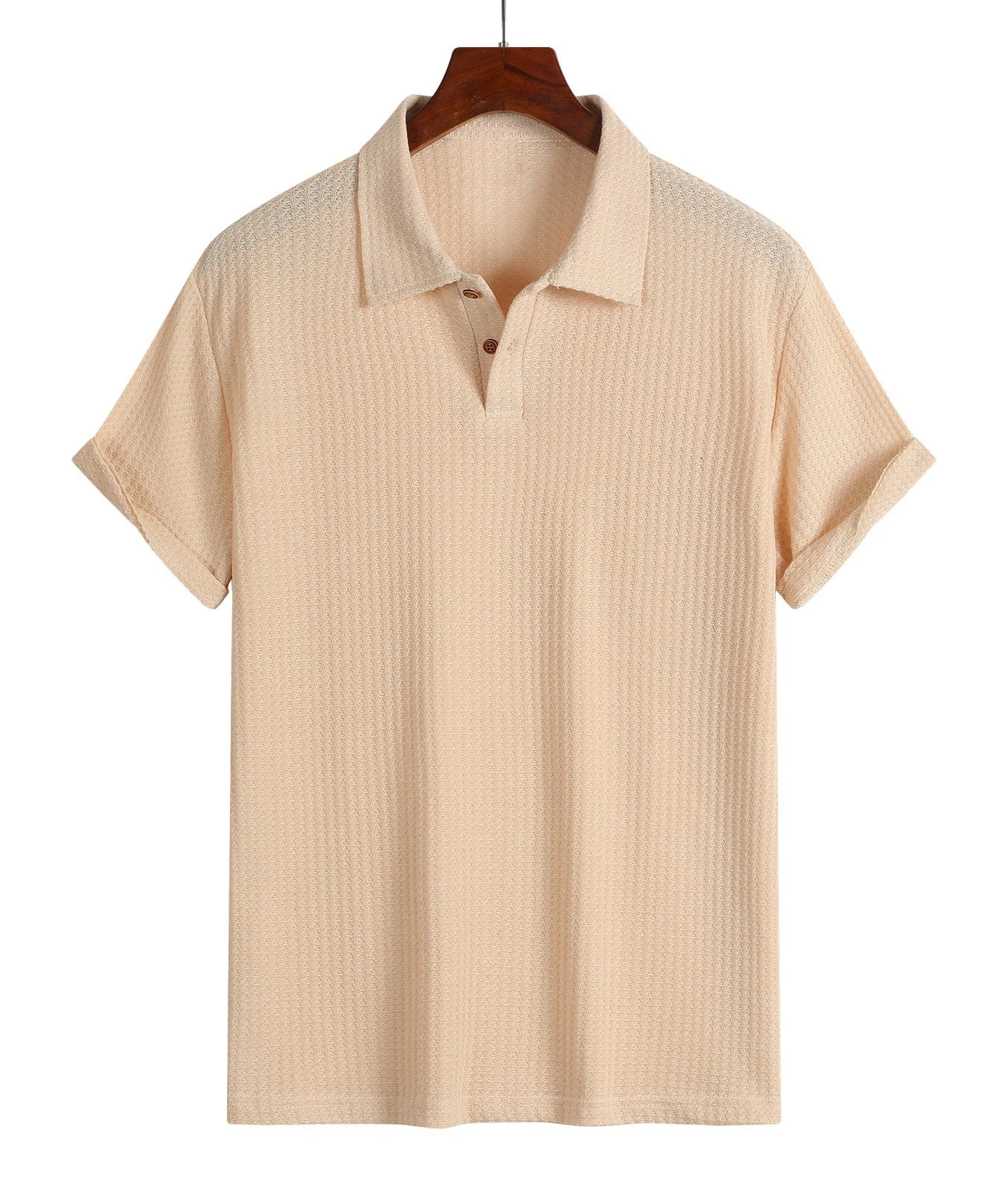 2026 Summer Men's Top Lapel Rhombus Knitted Casual Loose Short-sleeved Shirt Men's Polo Shirt
2026 Summer Men's Top Lapel Rhombus Knitted Casual Loose Short-sleeved Shirt Men's Polo Shirt