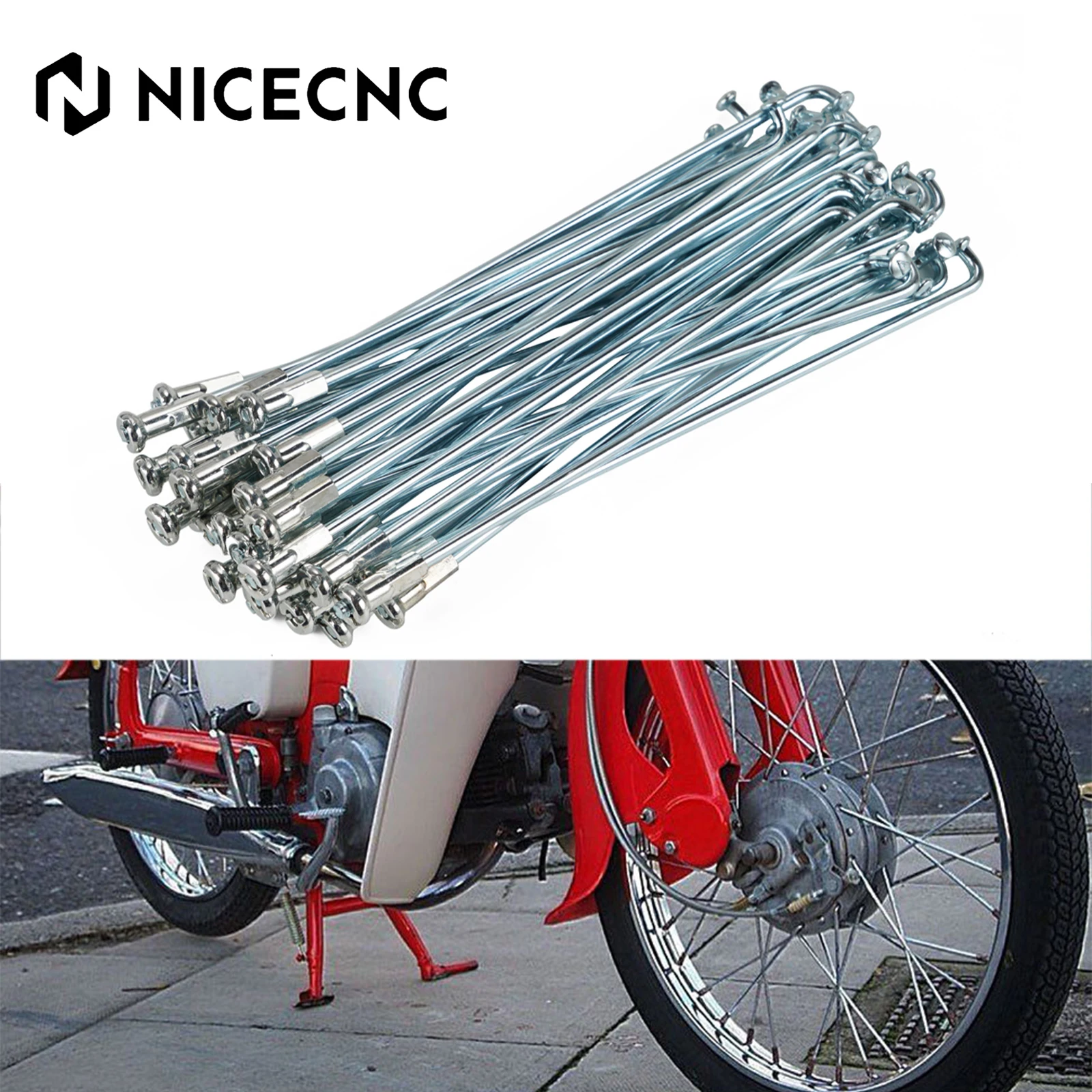 17" Front Wheel Spoke Nipples Set SIZE 140.17 RIM 3mm*L160mm For Honda CT90 SS50 C50 C70 CL70 C100
17" Front Wheel Spoke Nipples Set SIZE 140.17 RIM 3mm*L160mm For Honda CT90 SS50 C50 C70 CL70 C100