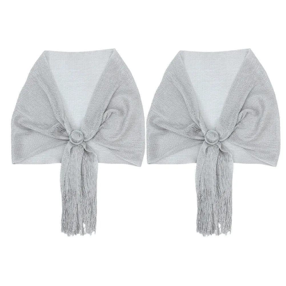 2Pcs Bride Mesh Shawl Elegant Lightweight Scarf Wrap Formal Dress Wedding Evening Party Prom Wraps Shawl Wraps for Women
2Pcs Bride Mesh Shawl Elegant Lightweight Scarf Wrap Formal Dress Wedding Evening Party Prom Wraps Shawl Wraps for Women