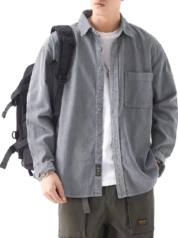 Classic American Retro Plaid Shirt Men's Casual Long Sleeve Button up Cardigan Cityboy Corduroy Workwear Shirt Cotton Loose Fit
Classic American Retro Plaid Shirt Men's Casual Long Sleeve Button up Cardigan Cityboy Corduroy Workwear Shirt Cotton Loose Fit