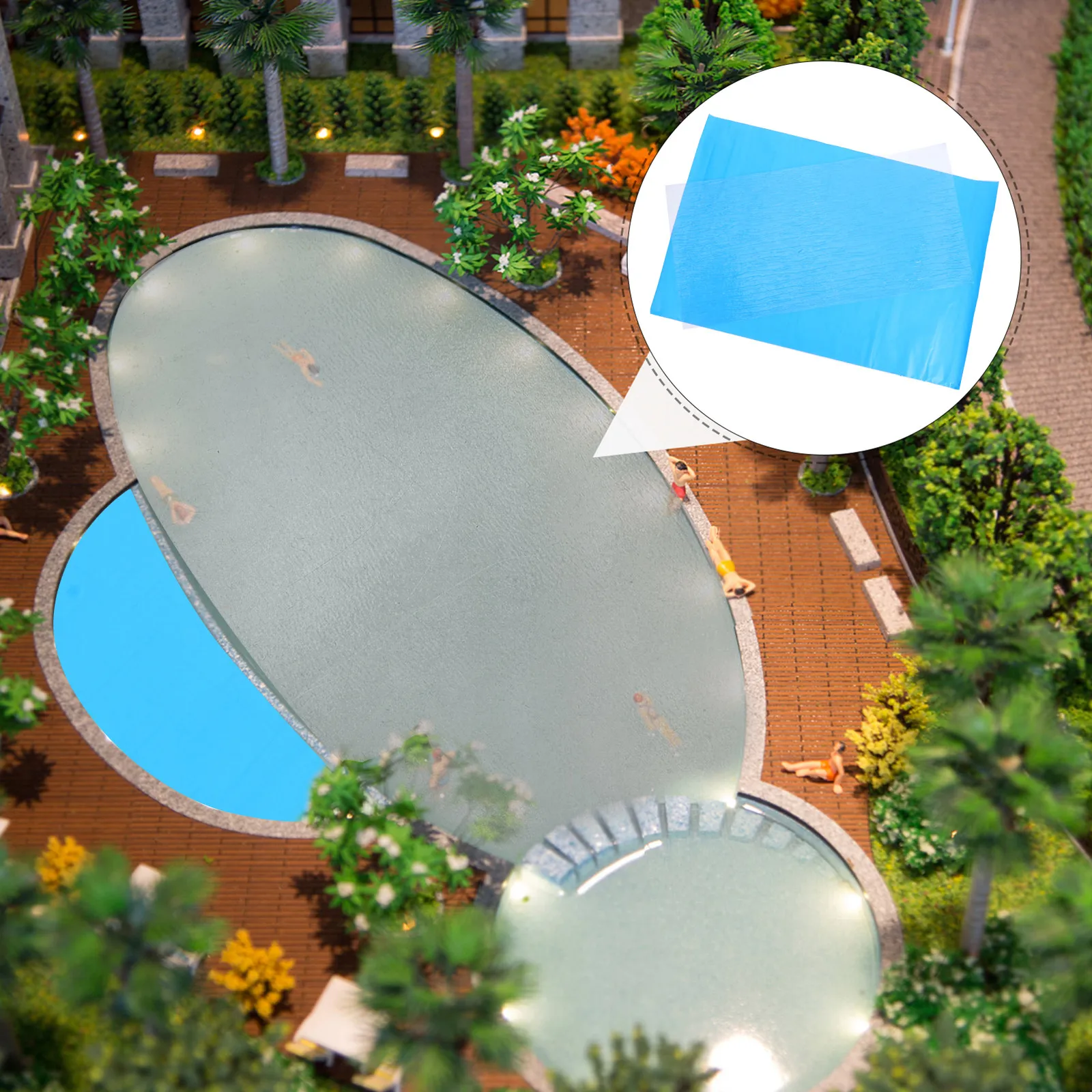 2Pcs DIY Realistic Water Effect Sheet Adhesive Flowing Water Texture Paper Lake Surface Decoration for Sand Table Miniature
2Pcs DIY Realistic Water Effect Sheet Adhesive Flowing Water Texture Paper Lake Surface Decoration for Sand Table Miniature