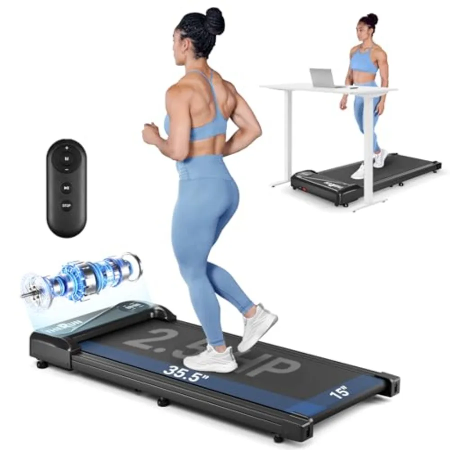 Under Desk Portable Mini Treadmill for Home Office 2.5HP Motor 265 lbs Capacity Remote Control LED Display Black
Under Desk Portable Mini Treadmill for Home Office 2.5HP Motor 265 lbs Capacity Remote Control LED Display Black