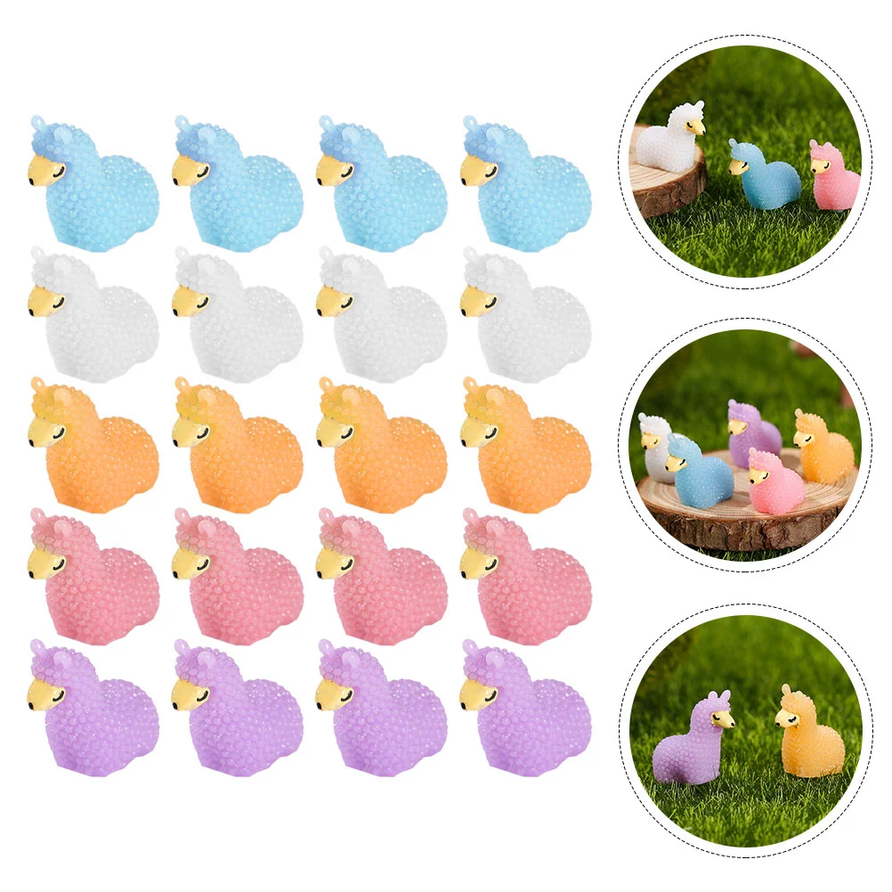 20 Pcs Animal Miniature Sculpture Sea Decor Danimals Alpaca Models Garden Decors Supply Resin
20 Pcs Animal Miniature Sculpture Sea Decor Danimals Alpaca Models Garden Decors Supply Resin