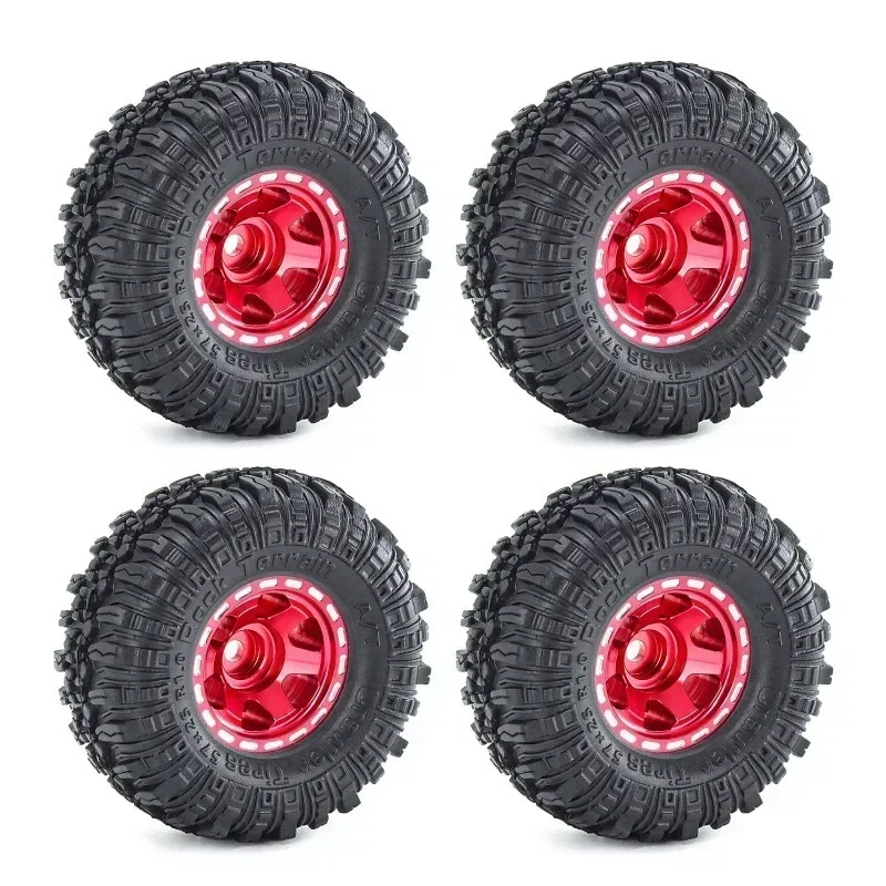 4pcs 57mm 1.0" Metal Beadlock Wheel Tire Set For 1/18 RC Crawler Car TRX4M SCX24 FMS24 Upgrade Parts Accessories
4pcs 57mm 1.0" Metal Beadlock Wheel Tire Set For 1/18 RC Crawler Car TRX4M SCX24 FMS24 Upgrade Parts Accessories