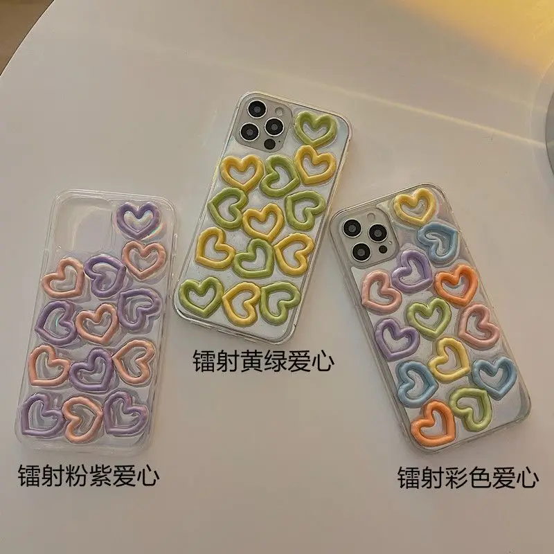 New INS Laser 3D Love Heart Transparent Phone Case For iPhone 16 15 14 13 12 11 Pro Max Plus Glitter Clear Soft Protective Cover
New INS Laser 3D Love Heart Transparent Phone Case For iPhone 16 15 14 13 12 11 Pro Max Plus Glitter Clear Soft Protective Cover