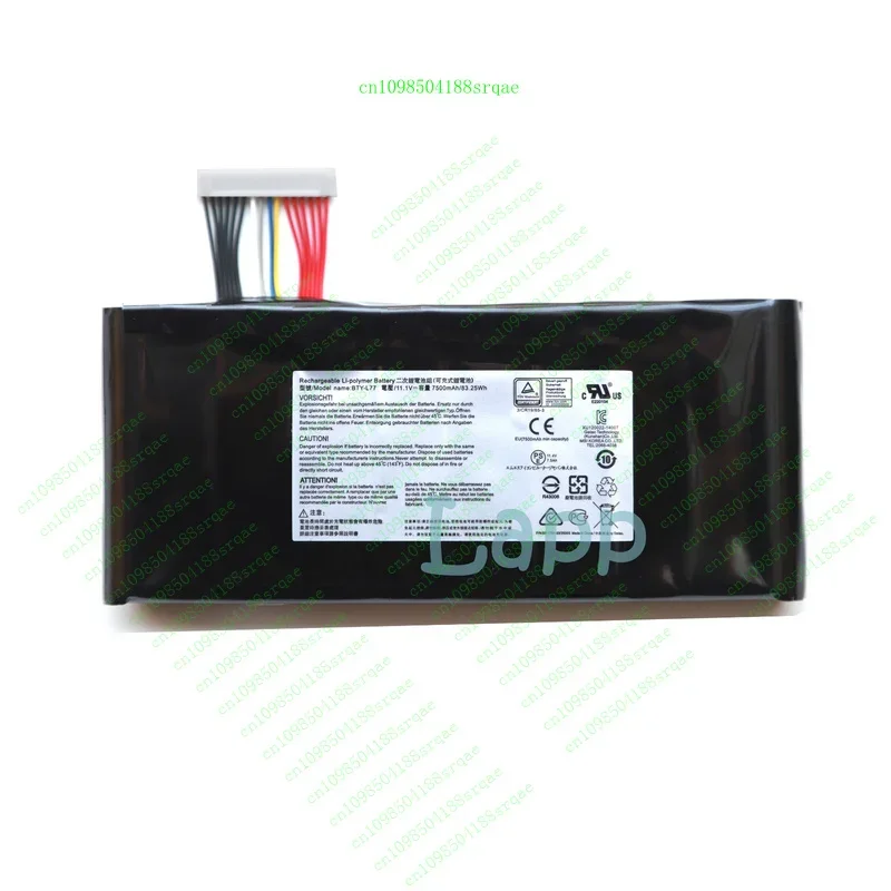BTY-L77 Новый оригинальный OEM аккумулятор для MSI GT72 2QD 2QE GT72S GT72VR WT72 MS-1783 "% тест"
BTY-L77 Новый оригинальный OEM аккумулятор для MSI GT72 2QD 2QE GT72S GT72VR WT72 MS-1783 "% тест"