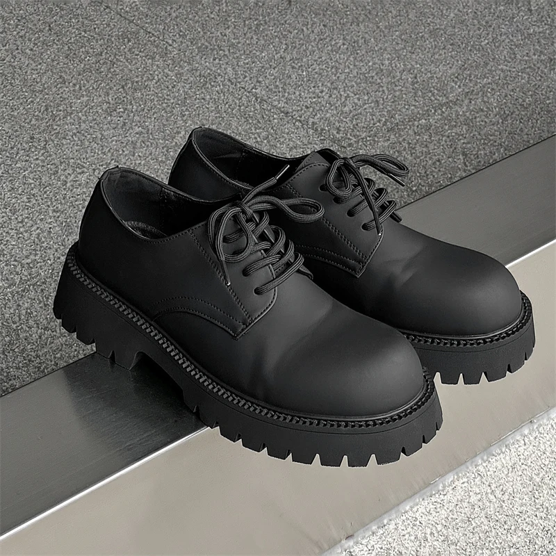Men's Derby Shoes Designer's minimalist style Work Business Office Outdoor fashion street shoes Black thick sole versatile
Men's Derby Shoes Designer's minimalist style Work Business Office Outdoor fashion street shoes Black thick sole versatile