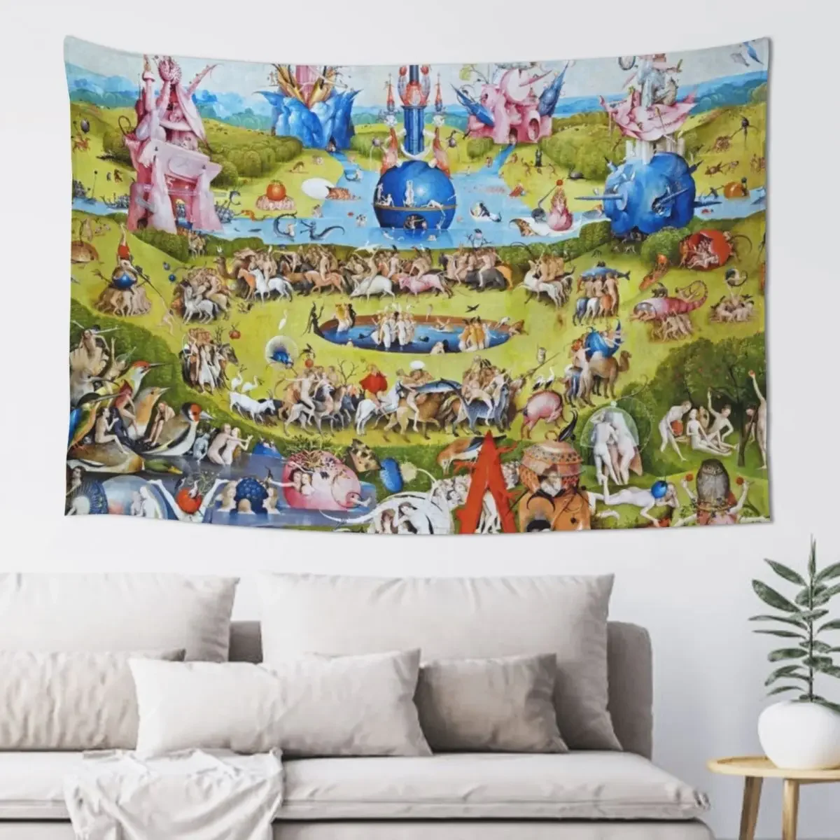 The Garden of Earthly Delights panel from Hieronymus Bosch Tapestry Art Mural Decorative Wall Tapestry
The Garden of Earthly Delights panel from Hieronymus Bosch Tapestry Art Mural Decorative Wall Tapestry