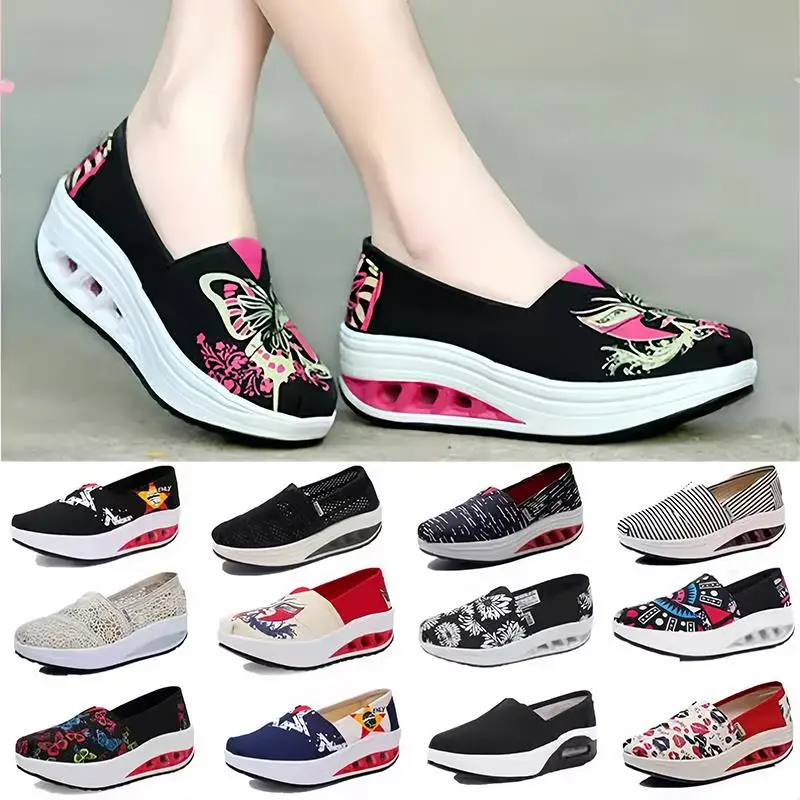 Spring Summer Ladies Beijing Canvas Slip-On Shoes Thick Bottom Lace Hollow Mesh Casual Shoes Breathable Comfortable Low Top
Spring Summer Ladies Beijing Canvas Slip-On Shoes Thick Bottom Lace Hollow Mesh Casual Shoes Breathable Comfortable Low Top