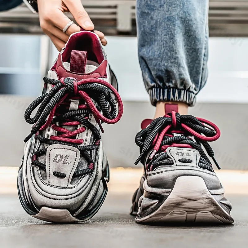 Niche Design Low Top Thick Soled Casual Sports Shoes for Men 2025 Autumn New Fashion Trend Versatile Comfortable Chunky sneakers
Niche Design Low Top Thick Soled Casual Sports Shoes for Men 2025 Autumn New Fashion Trend Versatile Comfortable Chunky sneakers