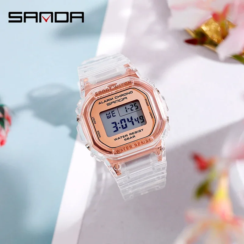 SANDA Outdoor Fashion Sports Watch Lover Gift Transparent Strap LED Digital Men's Clock Women's Electronic Watch Reloj Mujer2009
SANDA Outdoor Fashion Sports Watch Lover Gift Transparent Strap LED Digital Men's Clock Women's Electronic Watch Reloj Mujer2009