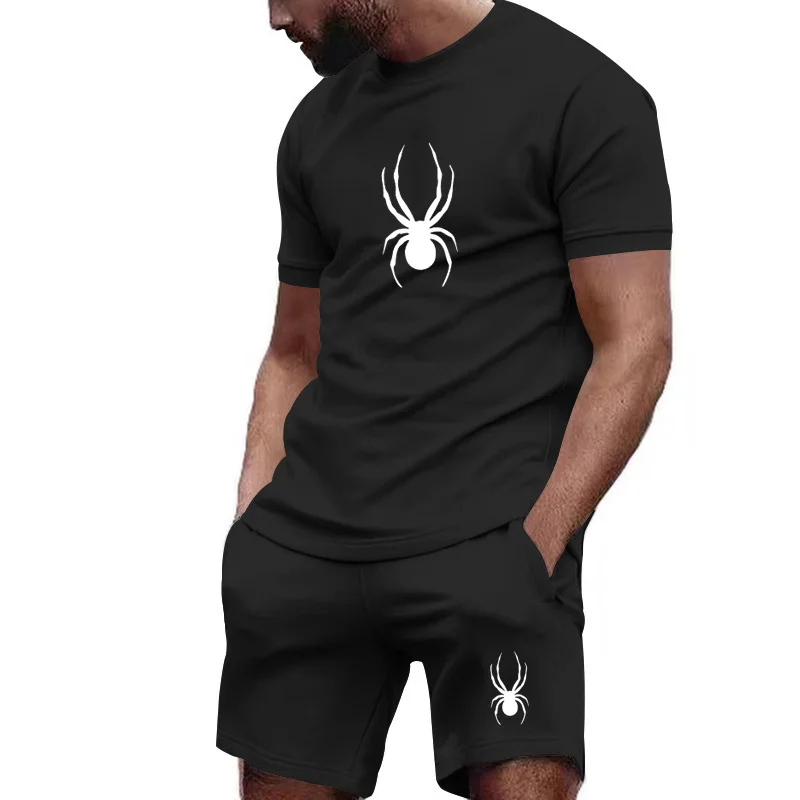 Men's summer short-sleeved set - comfortable and breathable sports round-neck T-shirt top paired with elastic waist shorts
Men's summer short-sleeved set - comfortable and breathable sports round-neck T-shirt top paired with elastic waist shorts