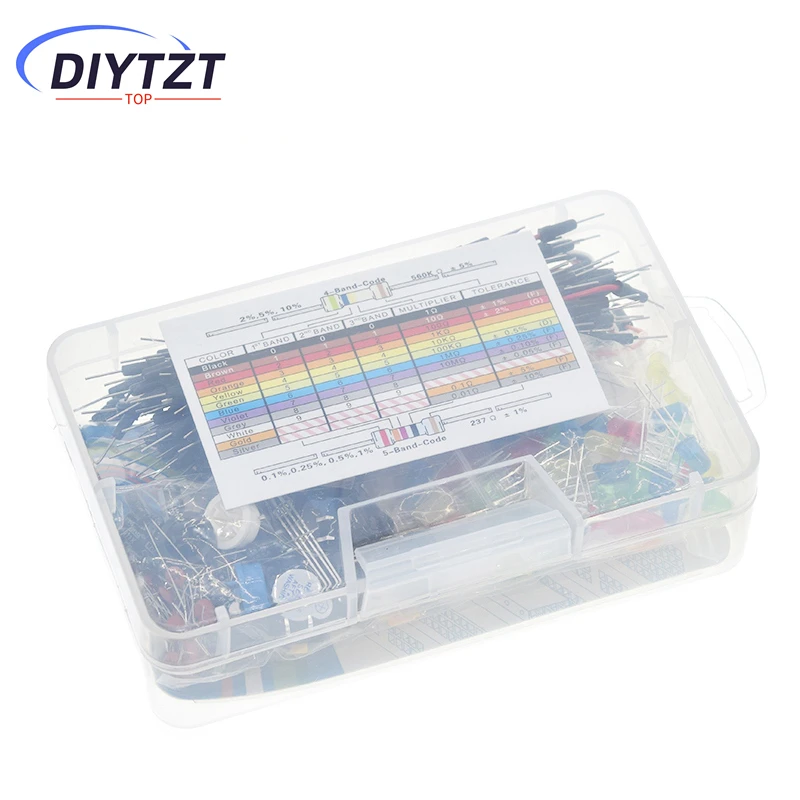 Стартовый комплект DIYTZT для резистора arduino/светодиода/конденсатора/перемычек/комплекта макетного резистора с розничной коробкой
Стартовый комплект DIYTZT для резистора arduino/светодиода/конденсатора/перемычек/комплекта макетного резистора с розничной коробкой