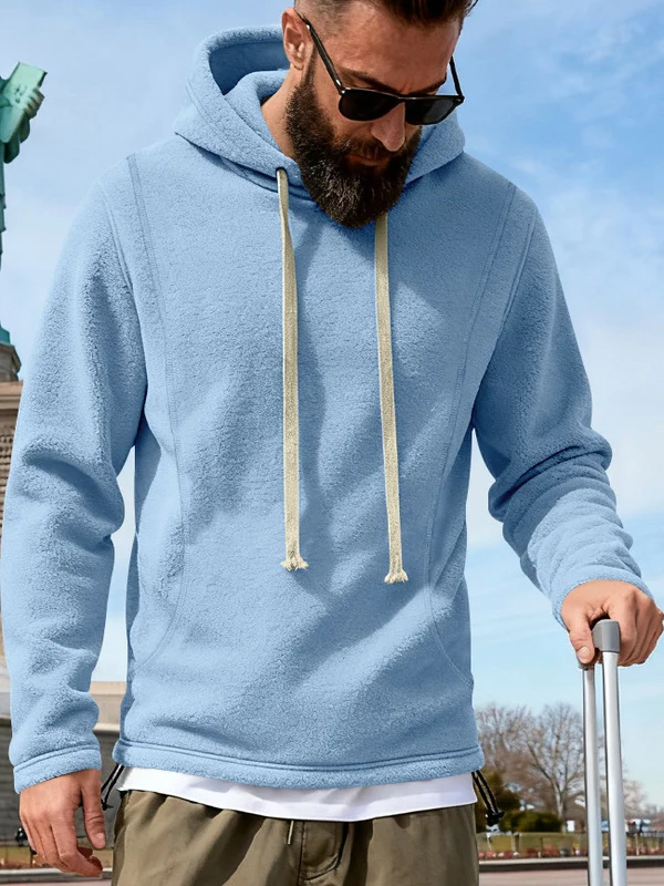 Trendy Men's Hooded Sweatshirt Fleece Lined Long Sleeve Casual Comfortable Cotton Polyester Blend Hoodie with Front
Trendy Men's Hooded Sweatshirt Fleece Lined Long Sleeve Casual Comfortable Cotton Polyester Blend Hoodie with Front