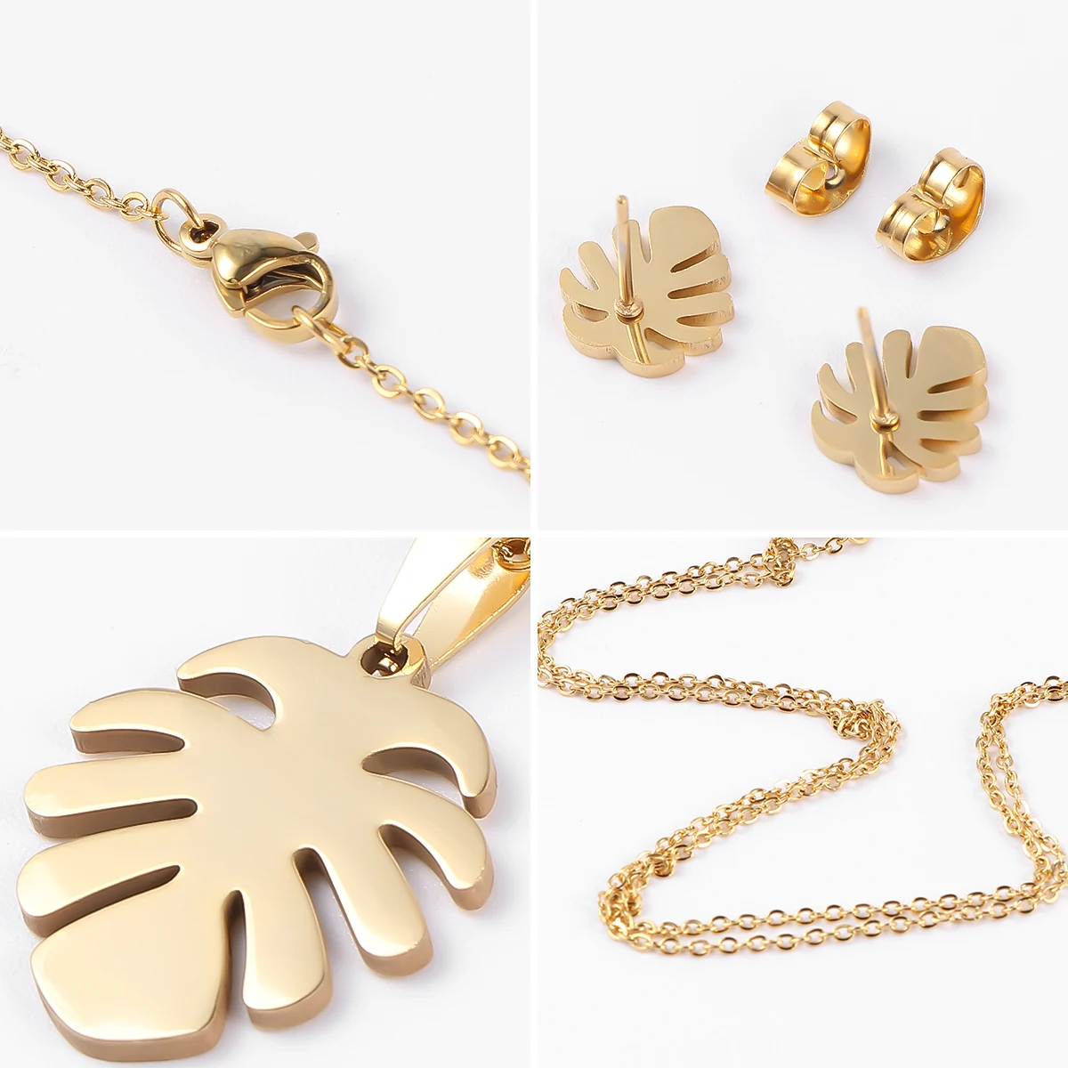 2 set Palm Leaf Necklace Earring Set Golden Women Jewelry For Daily Beach Party Prom Vacation Bachelorette Night Gift
2 set Palm Leaf Necklace Earring Set Golden Women Jewelry For Daily Beach Party Prom Vacation Bachelorette Night Gift