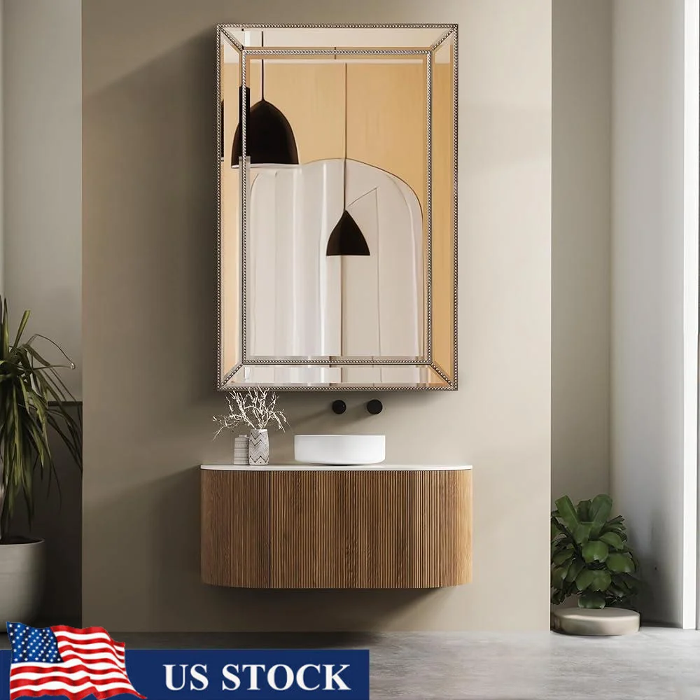Elegant Beveled Beaded Glass Wall Mirror Vintage Decorative Accents Functional Bathroom Vanity Mirror Versatile Hanging Options
Elegant Beveled Beaded Glass Wall Mirror Vintage Decorative Accents Functional Bathroom Vanity Mirror Versatile Hanging Options
