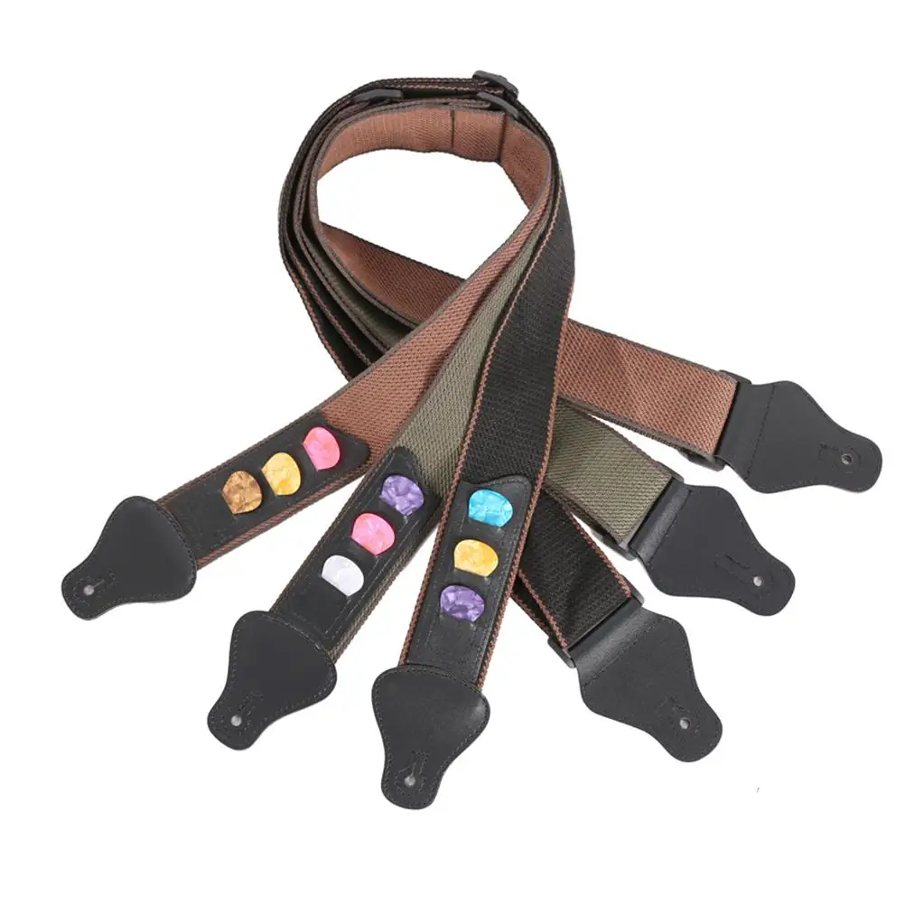 Guitar Strap Adjustable Belt for Electric Acoustic Bass Ukulele Guitar Adjustable Belt with Pick Holder 3 Picks
Guitar Strap Adjustable Belt for Electric Acoustic Bass Ukulele Guitar Adjustable Belt with Pick Holder 3 Picks