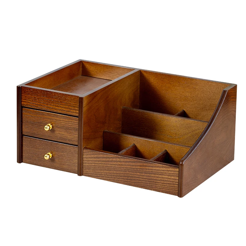Wooden double-layer drawer cosmetic storage box, grid skin care mask box, desktop lipstick dresser rack
Wooden double-layer drawer cosmetic storage box, grid skin care mask box, desktop lipstick dresser rack