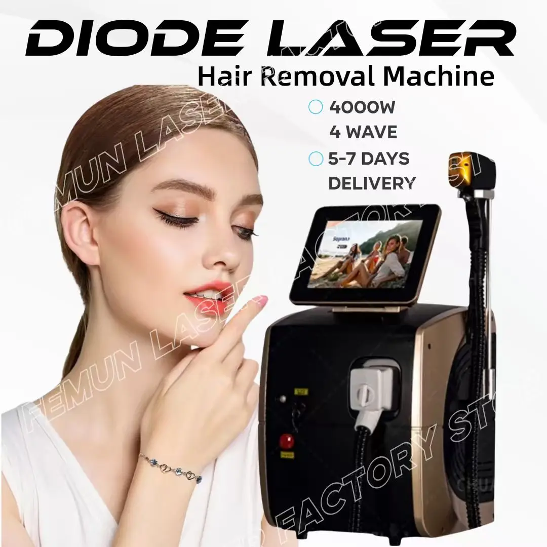 4000W Soprano Diode Laser Hair Removal Machine Ice Titanium 755 808 1064 Triple Wavelength Depilation Professional Beauty Device
4000W Soprano Diode Laser Hair Removal Machine Ice Titanium 755 808 1064 Triple Wavelength Depilation Professional Beauty Device