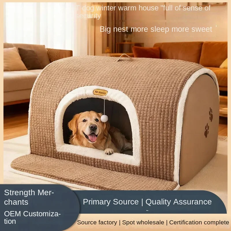 The Dog Bed For Winter Warmth Can Be Disassembled And Washed. Medium And Large-Sized Dog Beds Are Semi-Enclosed And Provide A Se
The Dog Bed For Winter Warmth Can Be Disassembled And Washed. Medium And Large-Sized Dog Beds Are Semi-Enclosed And Provide A Se
