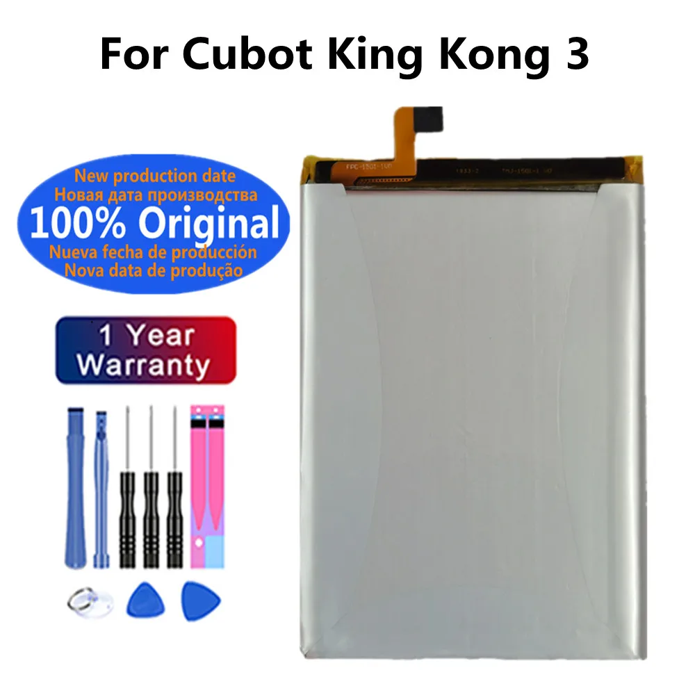 6000mAh Original For Cubot KingKong 3 King Kong 3 Mobile Phone Battery High Capacity Replacement Batteries + Free Tools
6000mAh Original For Cubot KingKong 3 King Kong 3 Mobile Phone Battery High Capacity Replacement Batteries + Free Tools