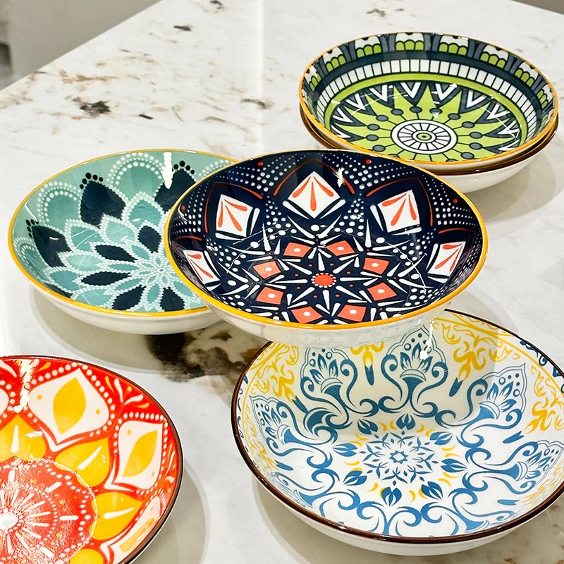 6pcs- Ceramic Bohemia Plate, Salad Plate, Appetizer, Serving Dried Fruit, Desserts And SaladsDishwasher Oven Microwave Safe
6pcs- Ceramic Bohemia Plate, Salad Plate, Appetizer, Serving Dried Fruit, Desserts And SaladsDishwasher Oven Microwave Safe