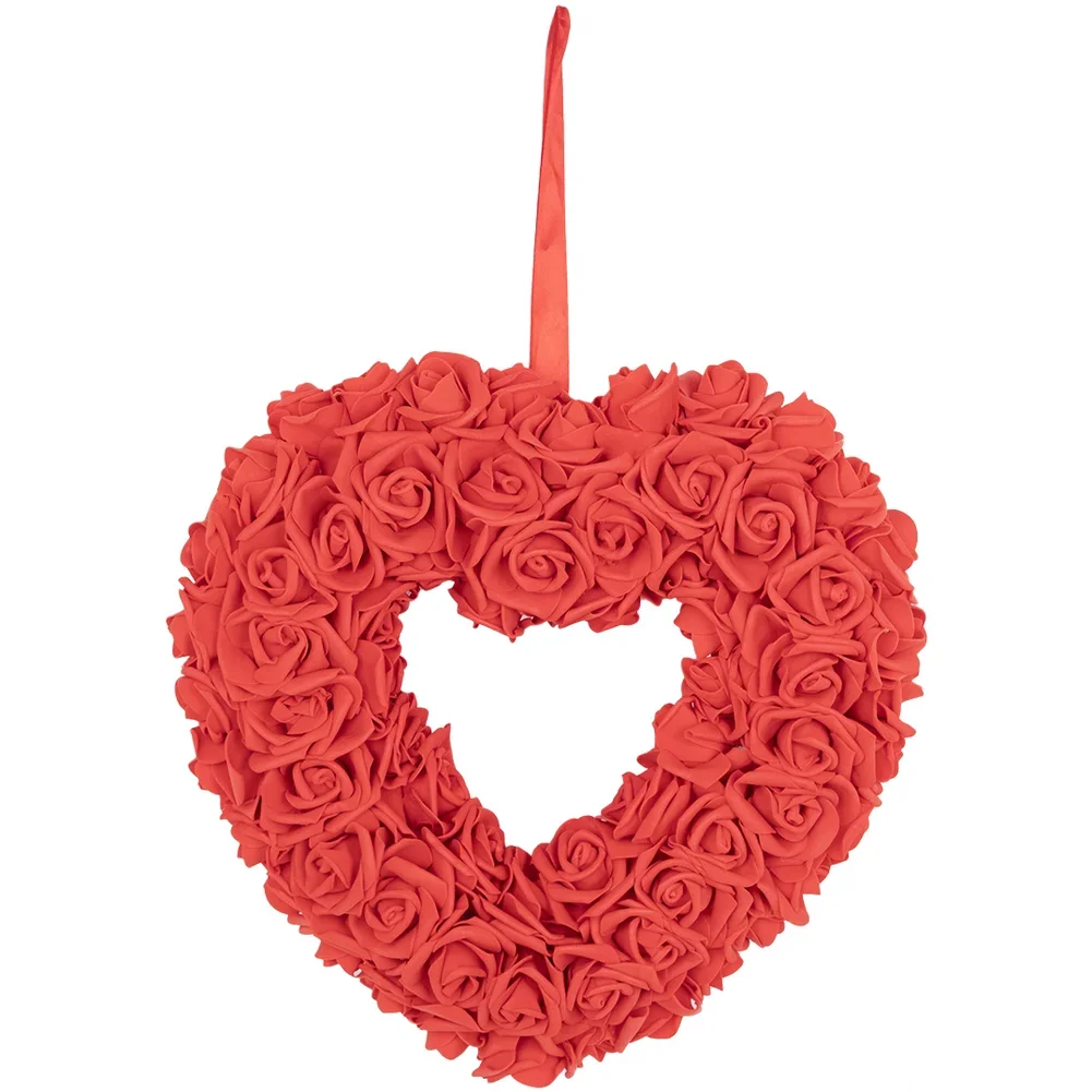 Heart Shaped Valentine Wreath Door Hanging Wedding Proposal Party Decoration Plastic Foam Material 36cm Diameter
Heart Shaped Valentine Wreath Door Hanging Wedding Proposal Party Decoration Plastic Foam Material 36cm Diameter