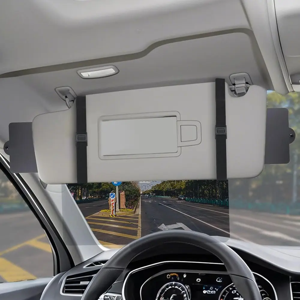 Universal UV400 Sun Visor Extender with PC Lens and Side Sunshades for Anti-Glare Driving Safety
Universal UV400 Sun Visor Extender with PC Lens and Side Sunshades for Anti-Glare Driving Safety