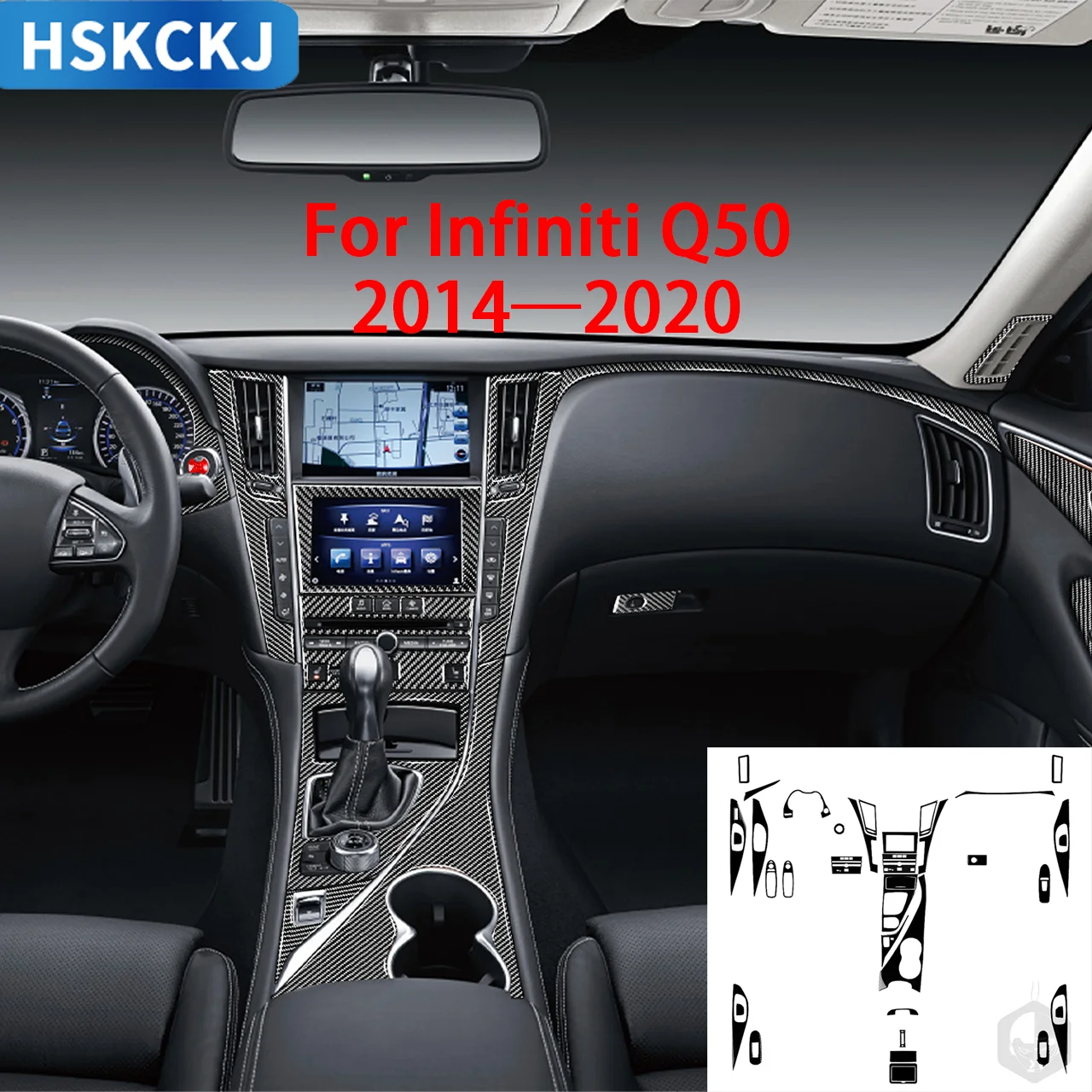 For Infiniti Q50 2014-2020 Cars Accessories Interior Gear Central Control CD Air Outlet Trim Sticker Decoration Black Plastic
For Infiniti Q50 2014-2020 Cars Accessories Interior Gear Central Control CD Air Outlet Trim Sticker Decoration Black Plastic