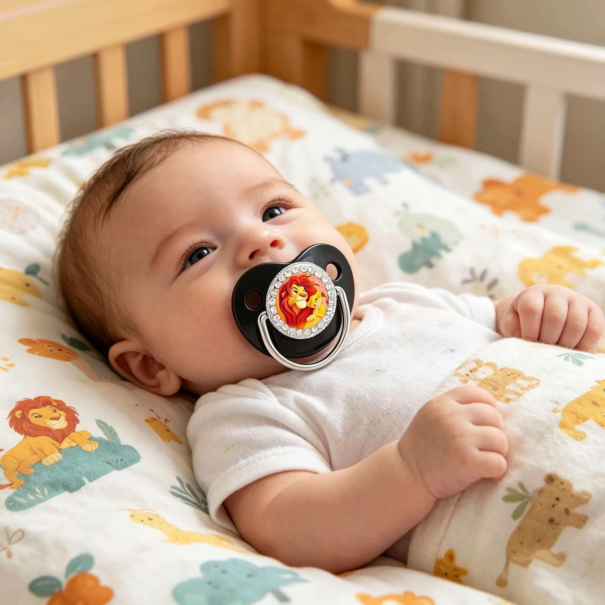 Adorable Lifelike Baby Pacifier with Dust Cover Real Breast Like Silicone Nipple Soother for Newborn Baby
Adorable Lifelike Baby Pacifier with Dust Cover Real Breast Like Silicone Nipple Soother for Newborn Baby
