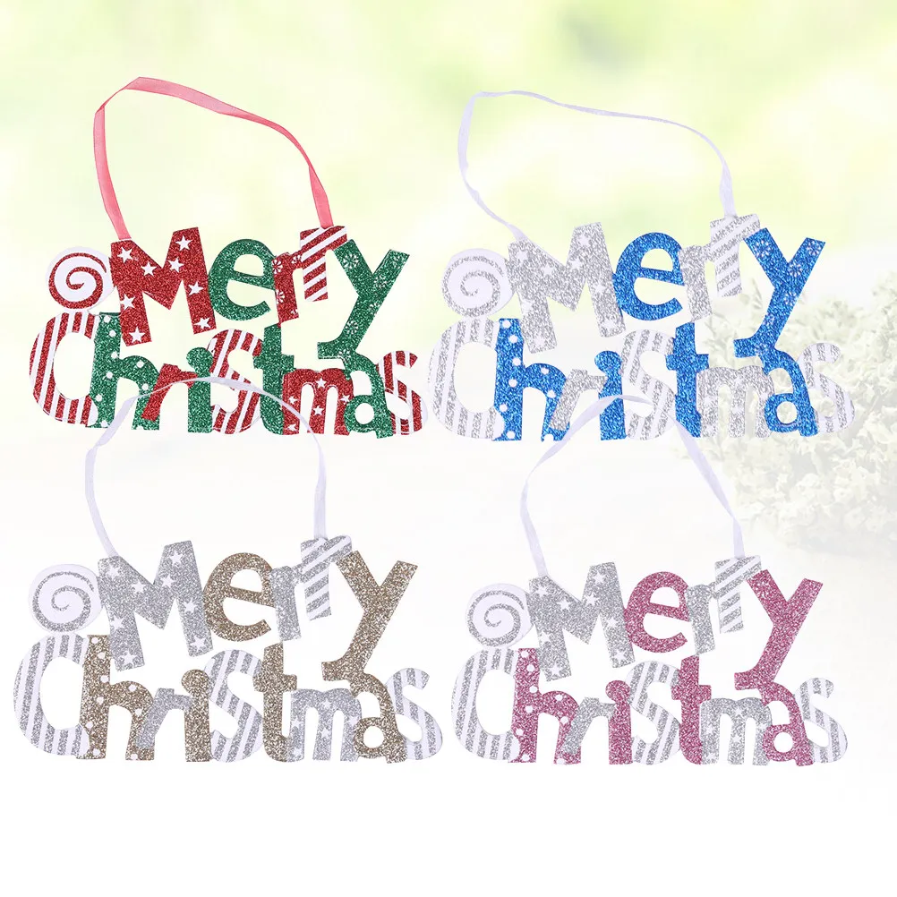 4Pcs Christmas Plastic Hanging Sign Glitter Letter Design Door Bedroom Wall Decoration Holiday Home Hanging Ornament
4Pcs Christmas Plastic Hanging Sign Glitter Letter Design Door Bedroom Wall Decoration Holiday Home Hanging Ornament